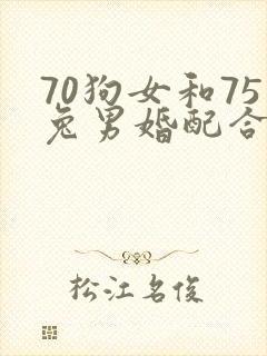 70狗女和75兔男婚配合适吗