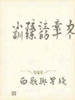 小孩注意力集中训练的十个方法封面