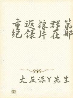 重返狼群第二部纪录片在哪里看