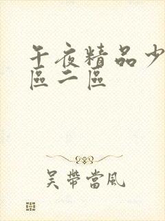 午夜精品少妇一区二区