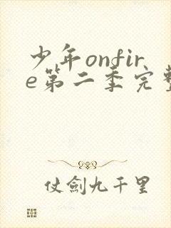 少年onfire第二季完整版观看