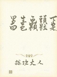 男生龟头下出现白色颗粒是怎么回事