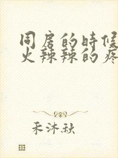 同房的时候阴道火辣辣的疼