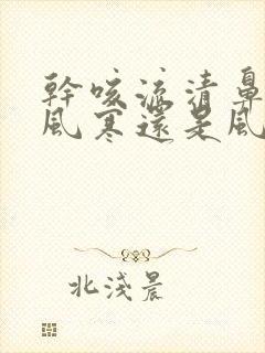 干咳流清鼻涕是风寒还是风热封面