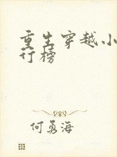 重生穿越小说排行榜封面