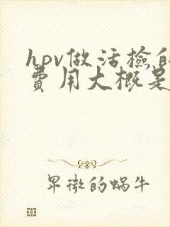 hpv做活检的费用大概是多少钱