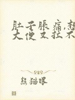 肚子胀痛,想拉大便又拉不出来是什么原因