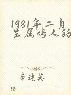 1981年二月生属鸡人的命运
