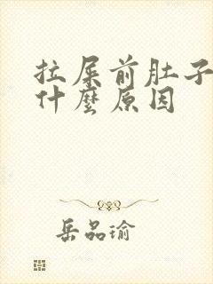 拉屎前肚子疼是什么原因