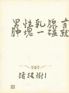 男性乳腺有一个肿块一碰就疼