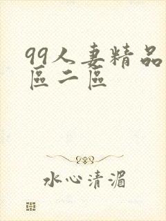 99人妻精品一区二区