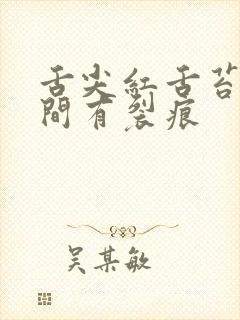 舌尖红舌苔腻中间有裂痕