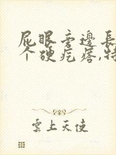 屁眼旁边长了一个硬疙瘩,特别痛