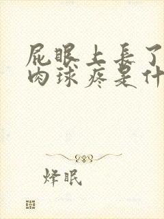 屁眼上长了一个肉球疼是什么东西