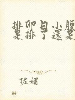 排卵日小腹坠胀是排了还是没排