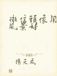 微信头像用什么风景好