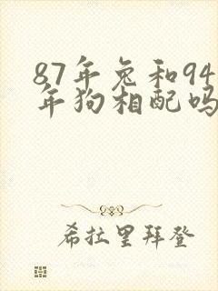 87年兔和94年狗相配吗