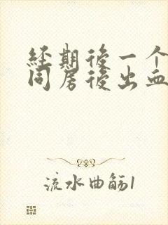 经期后一个星期同房后出血封面