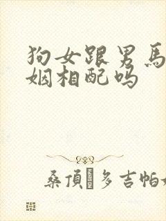 狗女跟男马的婚姻相配吗
