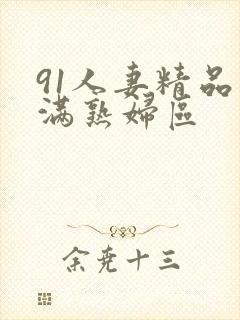 91人妻精品丰满熟妇区