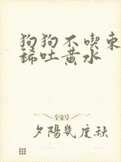 狗狗不吃东西拉稀吐黄水