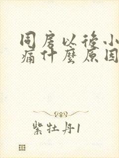 同房以后小腹疼痛什么原因