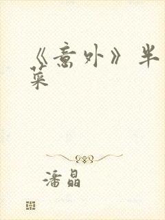 《意外》半截白菜封面