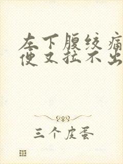 左下腹绞痛想大便又拉不出