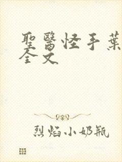 圣医怪手叶皓轩全文