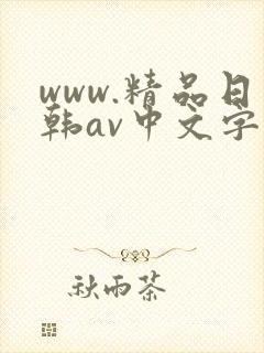 www.精品日韩av中文字幕