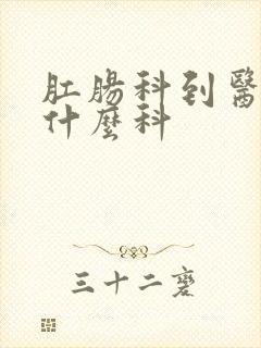 肛肠科到医院挂什么科