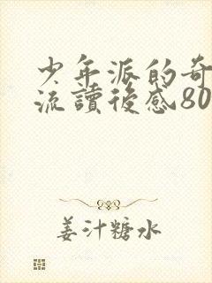 少年派的奇幻漂流读后感800字封面