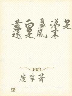 黄白鼻涕是风热还是风寒