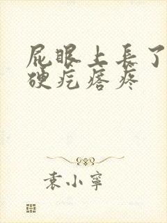 屁眼上长了一个硬疙瘩疼