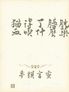 猫得了膀胱炎尿血吃什么药好