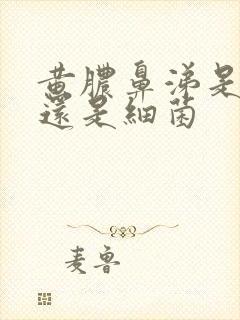 黄脓鼻涕是病毒还是细菌