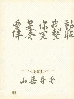 爱是你我动态谱伴奏完整版