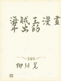 海贼王漫画哪一年出的封面