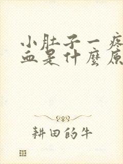 小肚子一疼就出血是什么原因