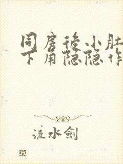 同房后小肚子左下角隐隐作痛封面