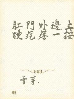 肛门外边上一个硬疙瘩一按疼