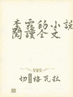 李霖的小说免费阅读全文