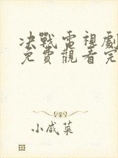 决战电视剧全集免费观看完整版