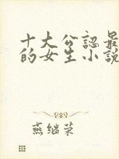 十大公认最好看的女生小说封面