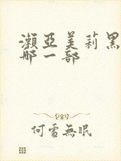 濑亚美莉黑人是哪一部