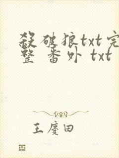 杀破狼txt完整 番外 txt