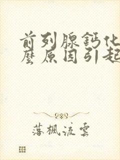 前列腺钙化是什么原因引起的怎么治疗封面