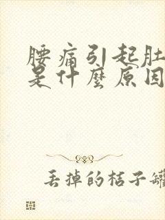 腰痛引起肚子痛是什么原因