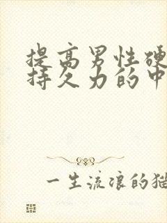 提高男性硬度和持久力的中药配方封面