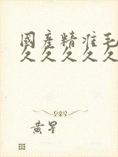 国产精准毛片久久久久久久av